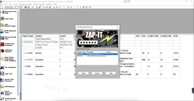 Cummins Calterm 5.15 ECM Calibration Detection QuickServe Insite 8.9.2 Pro No Expired (with Fleet Counts, Zap-It,OEM Zap-It)