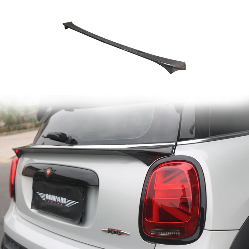 Carbon Fiber Rear Center Spoiler For MINI Cooper F56 2013-2024 Car Trunk Lid Tail Wing Splitter Body Kit Accessories