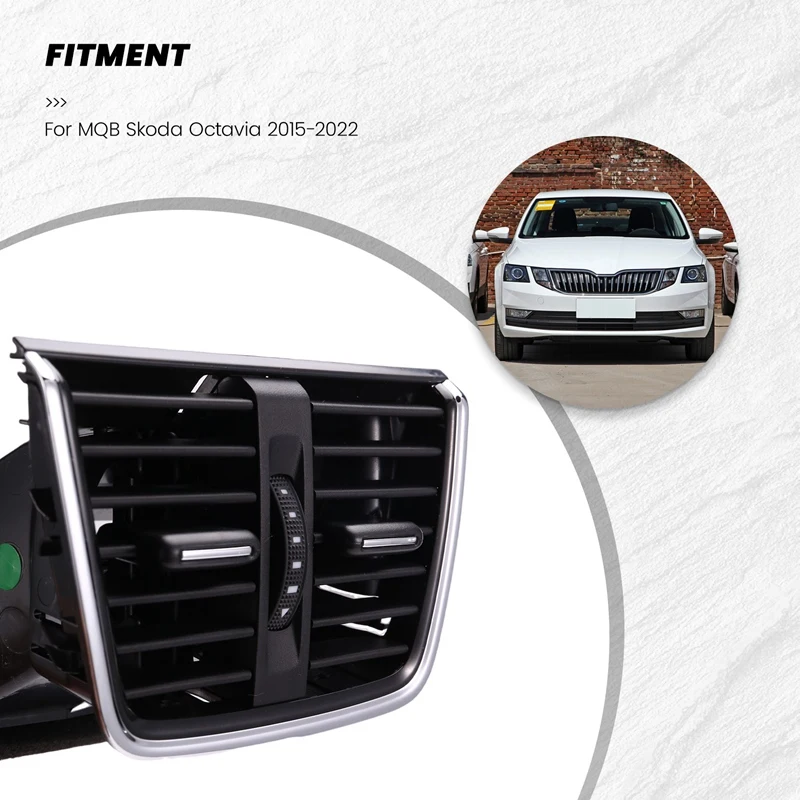 Rear Air Conditioning Vents AC Vent Grille Assembly 5ED819203 For MQB Skoda Octavia 2015-2022