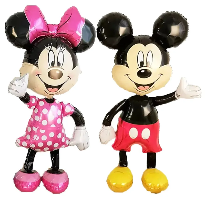 

3D Standing Mickey Minnie Balloons Assembling Boy Girl Baby Bear Ball Birthday Party Decoration Baby Shower Gifts Supplies