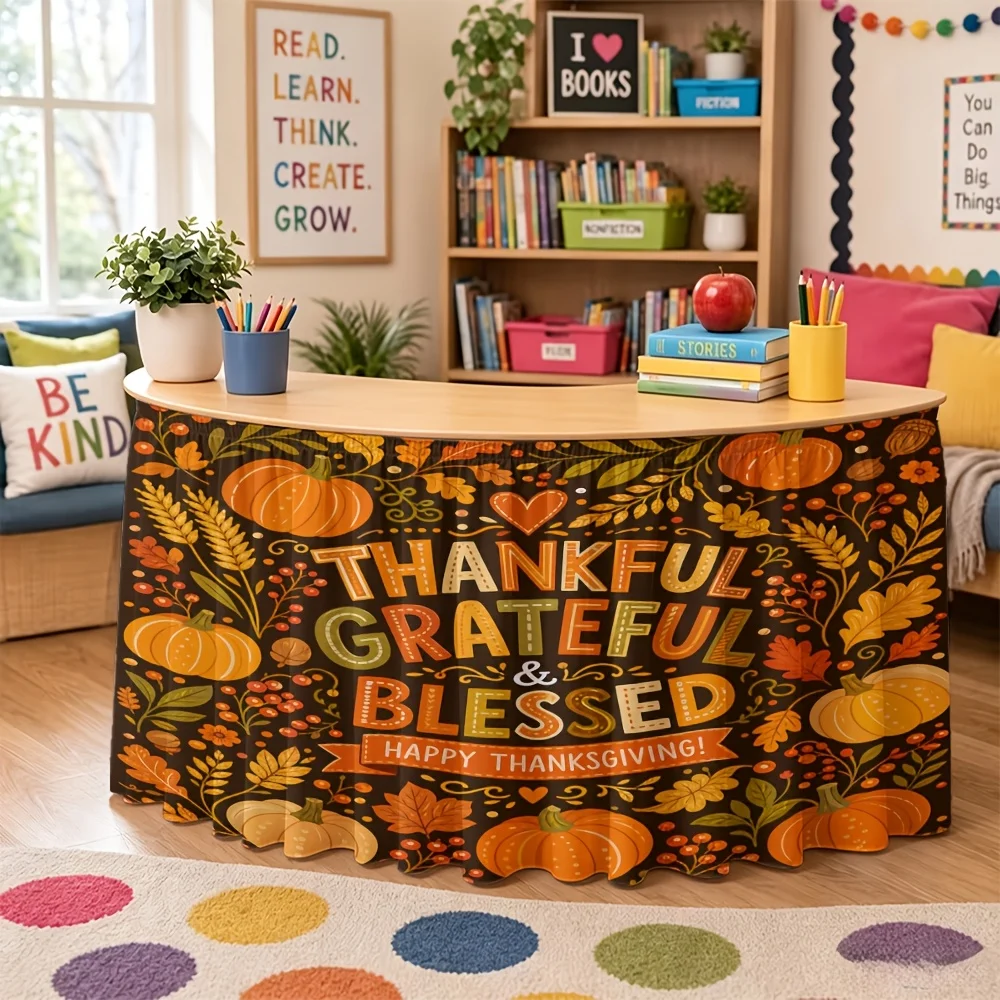Halloween, Christmas, homecoming, a table dress, a pack of pumpkin corn and other printed elements