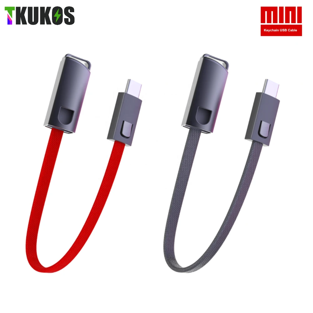 Micro USB Type C Cable For iPhone Huawei  Samsung Xiaomi Mobile Phone Android Cord Portable Mini Short Keychain Data Sync Wire