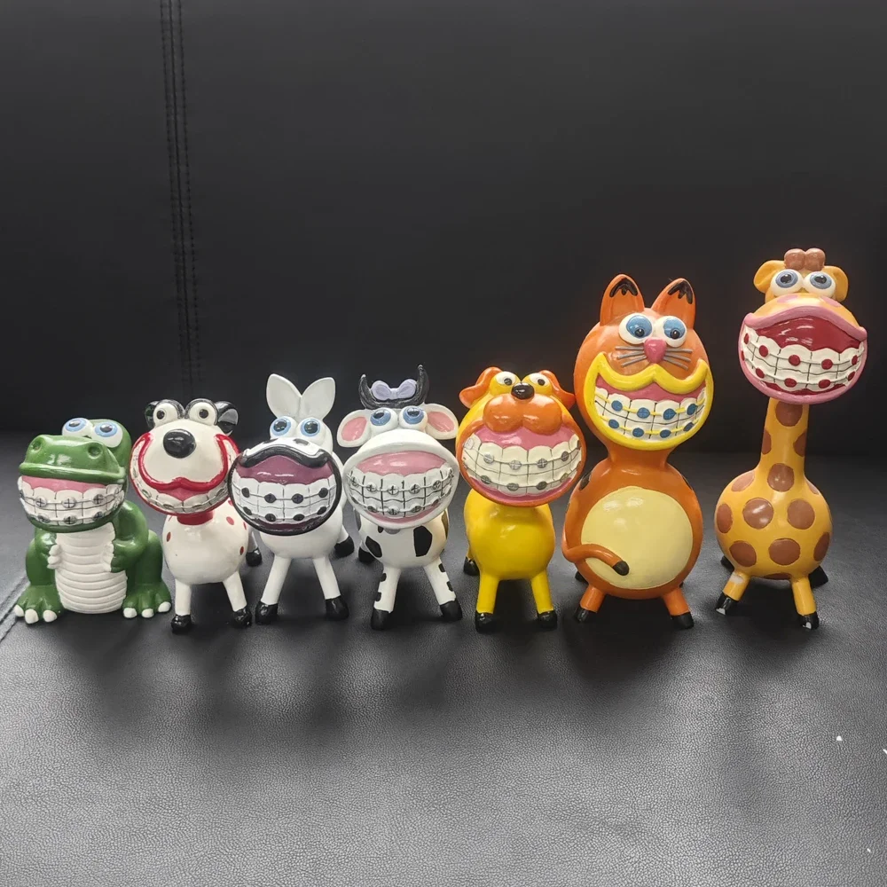 Creative Dental Artcrafts Orthodontic Animals Sculpture Toy Dentistry Clinic Desktop Ornaments Teeth Figurines Office Decoration