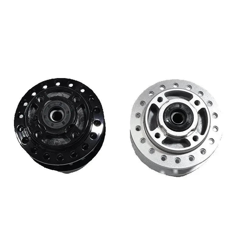 Motorcycle Disc Brake Wheel Hub for Suzuki Haojue Lifan Haojin Dayun Skygo GN125 CG125 XL125 HJ125 Silver/Black Spoke Type Hub