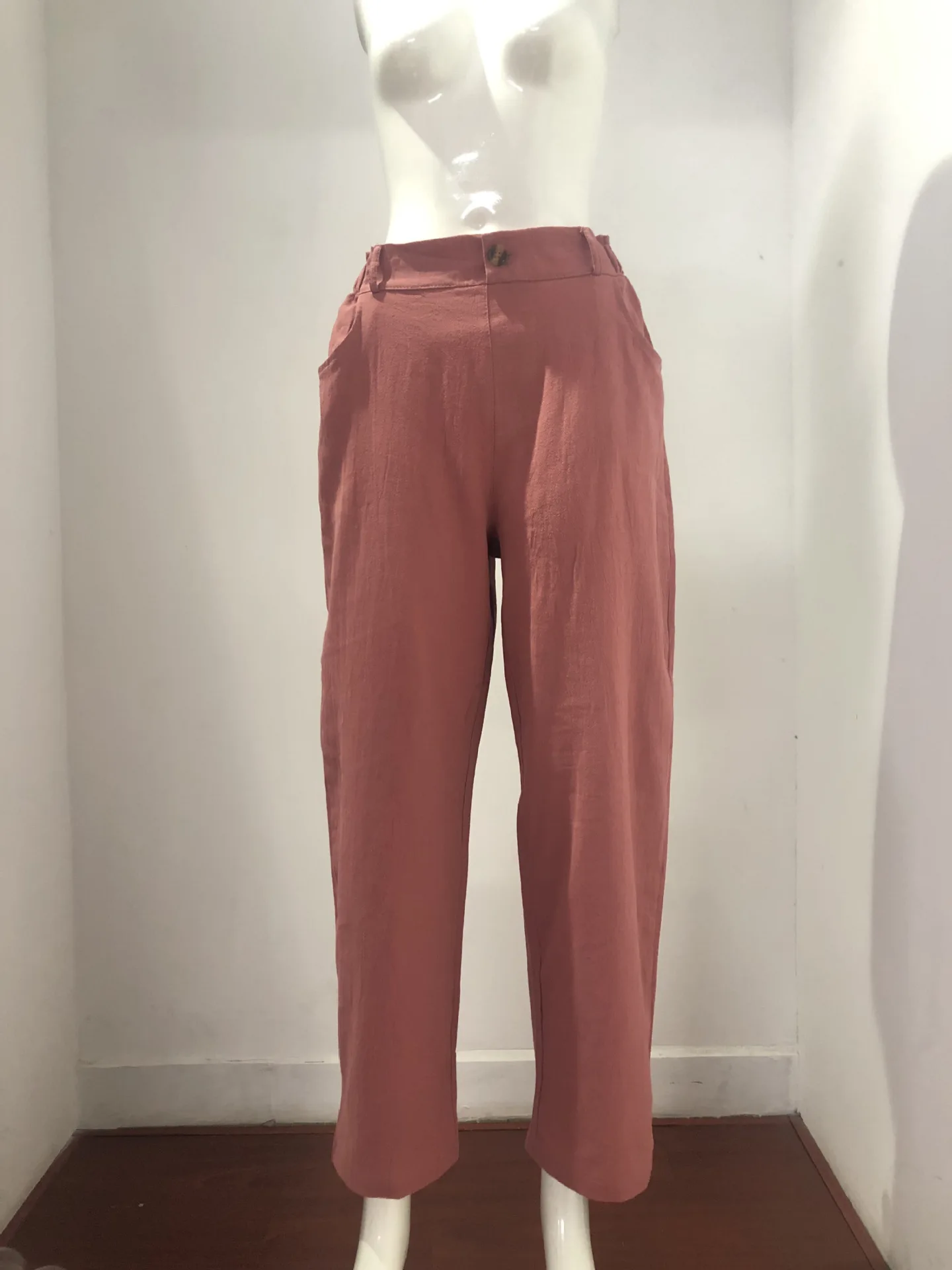 2025 Women's Personality Street Adjustable Button Waist Side Pocket Loose Trousers