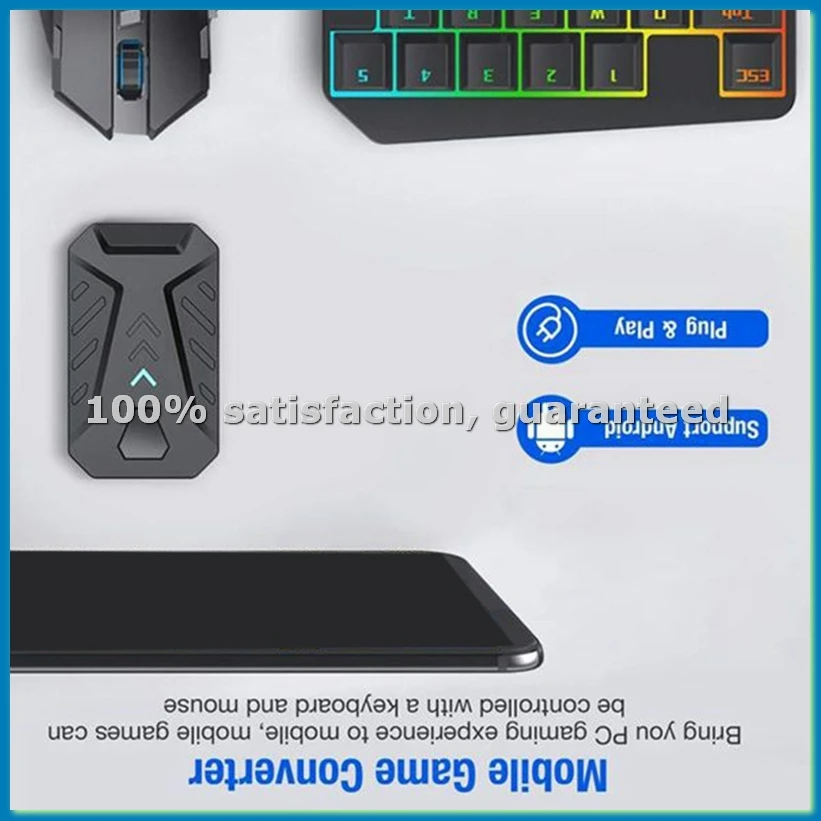 Portable Mobile Gaming Keyboard Mouse Converter Adapter MIX LITE Mobile Controller for Android Adapter-ABVM