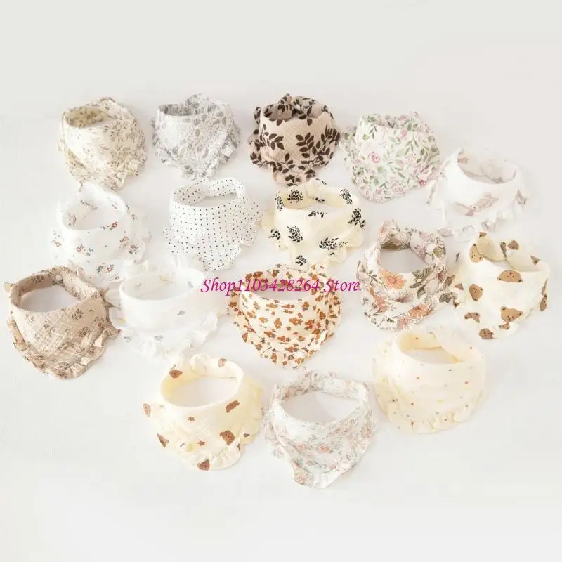 تنفس الطفل يبصقون حماة ماصة الطفل Drools غطاء المألوف الطفل المرايل القطن حديثي الولادة المرايل للبنين بنات #5