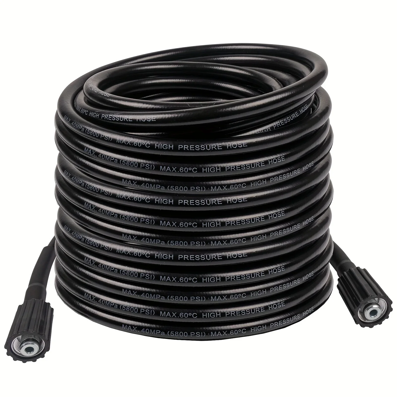 1 High Pressure Washer HoseHigh Pressure Car Wash Hose 10m/ M22-14mm Power Washer Extension Hose PVC Rubber Hose