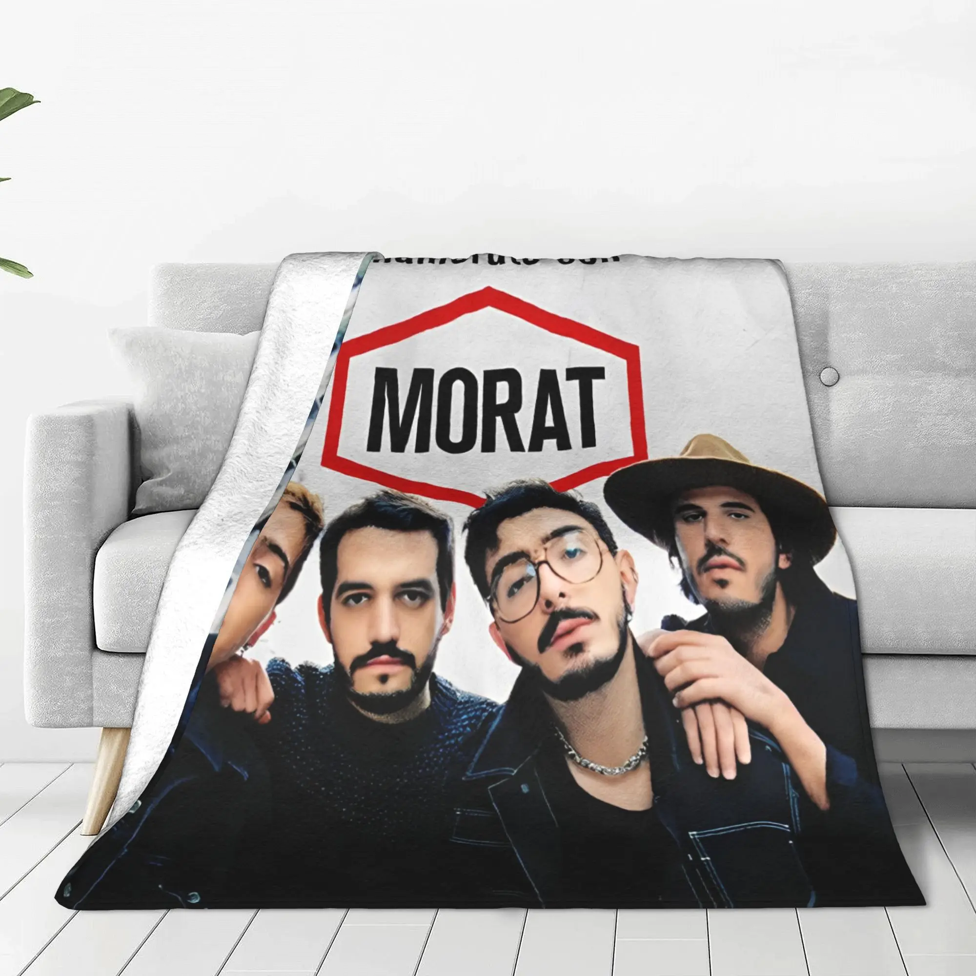 Morat Band Blanket Pop Music Flannel Awesome Warm Throw Blankets for Home Restaurant Spring/Autumn