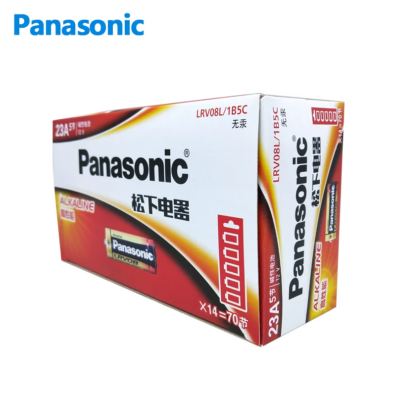 Panasonic 23A 12V battery alkaline 5PCS  suitable for doorbell/vehicle anti-theft device/toy/key remote control, etc