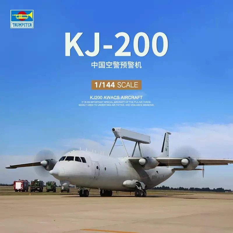 

Trumpeter 83903 1/144 Chinese Shaanxi KJ-200 Airborne Early Warning Aircraft Plastic Model Kit