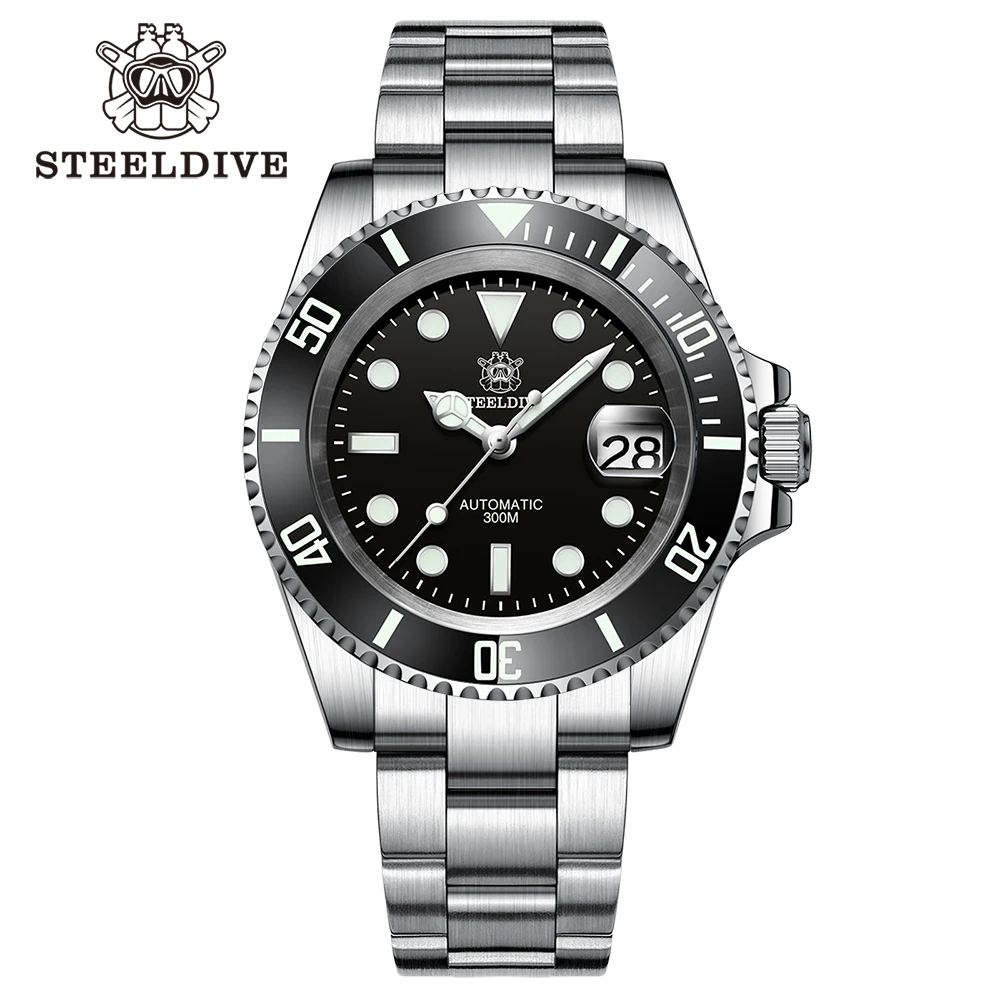 SD1953 Steeldive Marke 2022 Männer Mechanische Armbanduhr 41mm Edelstahl Männer Uhr NH35 Saphirglas Männer Uhren