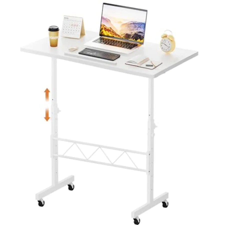 Standing Desk Adjustable Height and Tiltable Tabletop 32 Inch Portable Desk for Home Office Stand Up Work and Walking Pad Tread