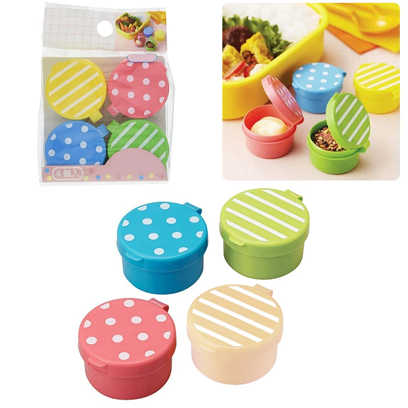 (BF06)1/3/4pcs Portable Seasoning Bottle Mini Ketchup Bottle Salad Dressing Container Soy Sauce Bottle Reusable Condiment Cups