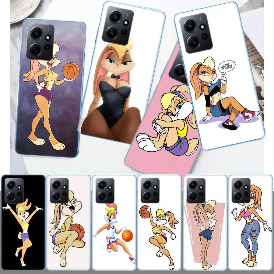 F-Fashion C-Cartoon Bugs B-Bunny Rabbit Cover Case For Xiaomi Redmi Note 12S 12 11 Pro Plus 11T 11S 10 5G 10S 9 9T 9S 8 8T 7 5 P