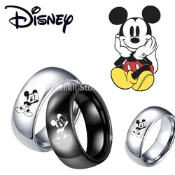 Disney Mickey Couple Ring Cartoon Cute Mickey Mouse Fashion Boy Girl Jewelry Accessories Prom Birthday Couple Gift Halloween New