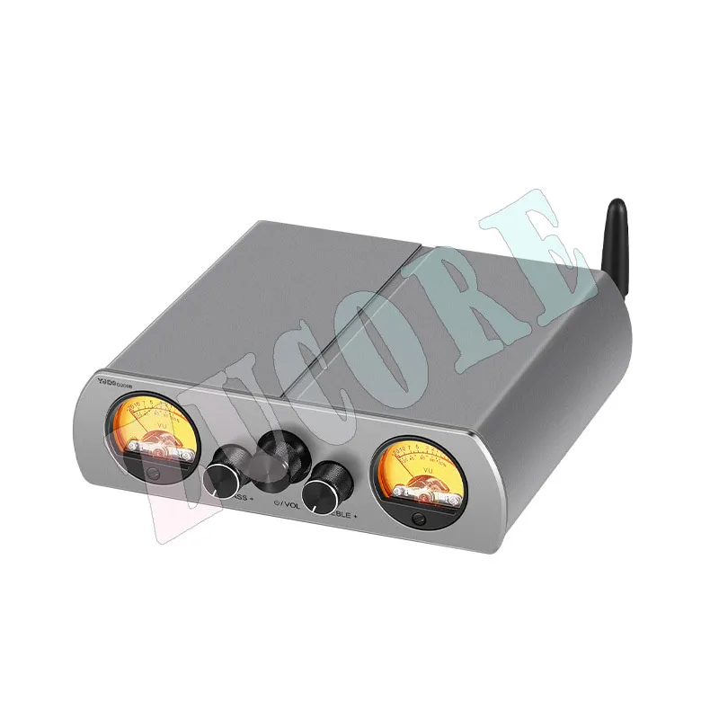 

D400B TPA3223 dual-channel high-power digital tone HIFI power amplifier, Bluetooth 5.1 decoding dual VU table