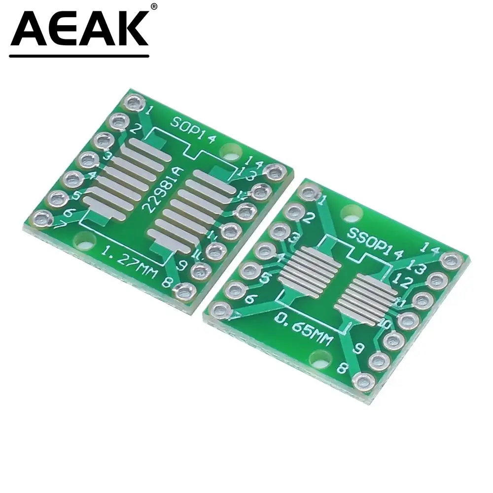 1.27MM SOP8 SOP10 SOP14 SOP16 20 24 28 56 turn DIP/SMD to DIP IC adapter Socket TSSOP SOIC SSOP Board Converter Plate 0.65mm