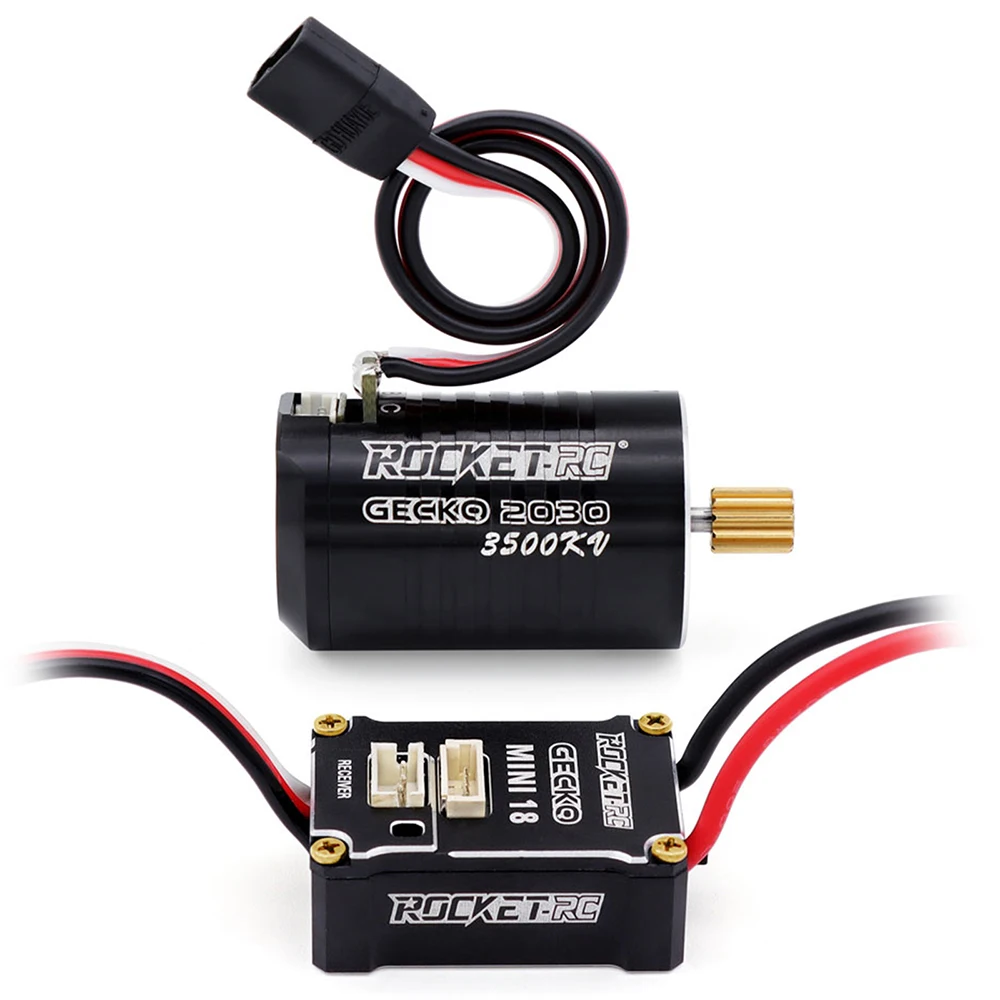 Raket-Rc Motor Esc Combo Voor Trx 4M Upgrade Rc Auto 1/18 Schaal Crawler Truck Onderdelen 2030 Sensorloos