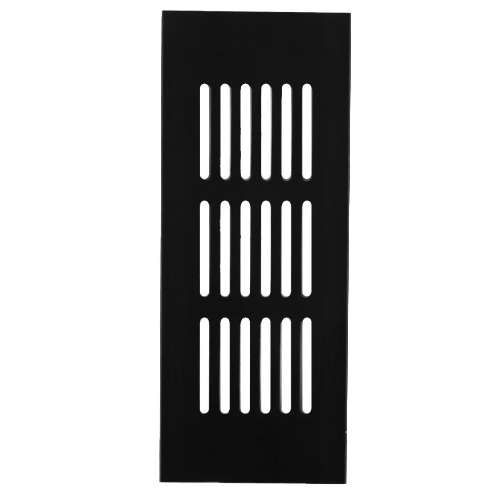 Air Vent Grille Ventilation Grille For Wardrobes Shoe Cabinets Ventilation-Cover Wardrobe 60mm Aluminum Alloy Black