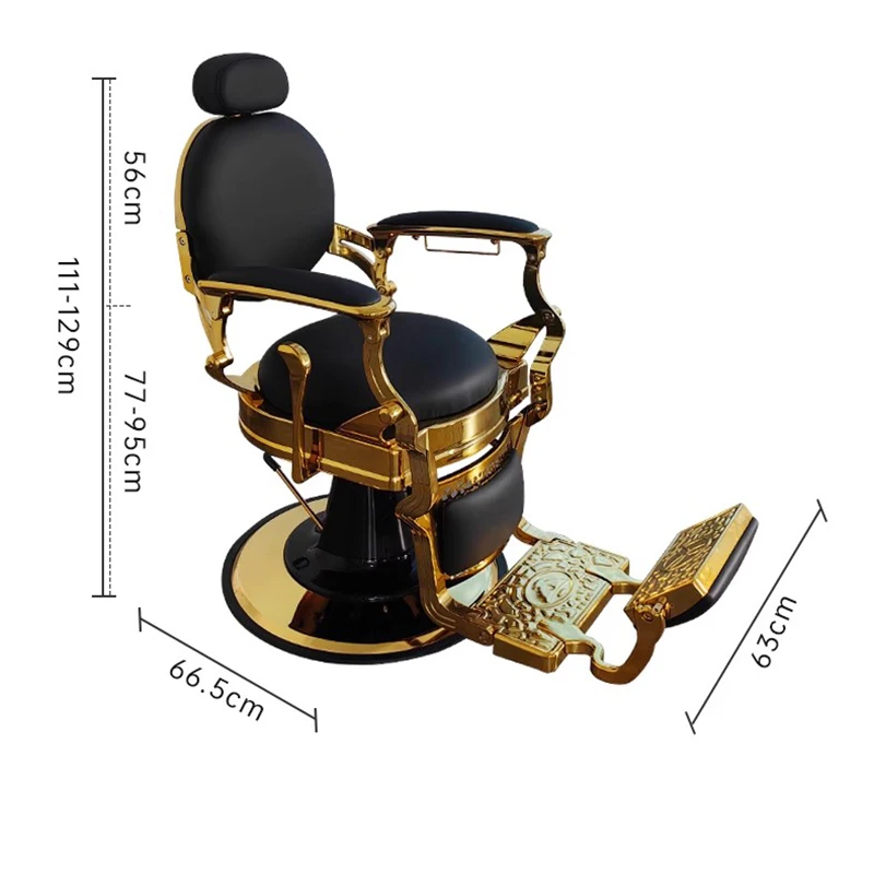 كرسي حلاق عالي التحمل قابل للتعديل مريح مبطن كرسي صالون استوديو الشعر متجر تجميل سيلا دي كورتي دي بيلو أثاث الصالون