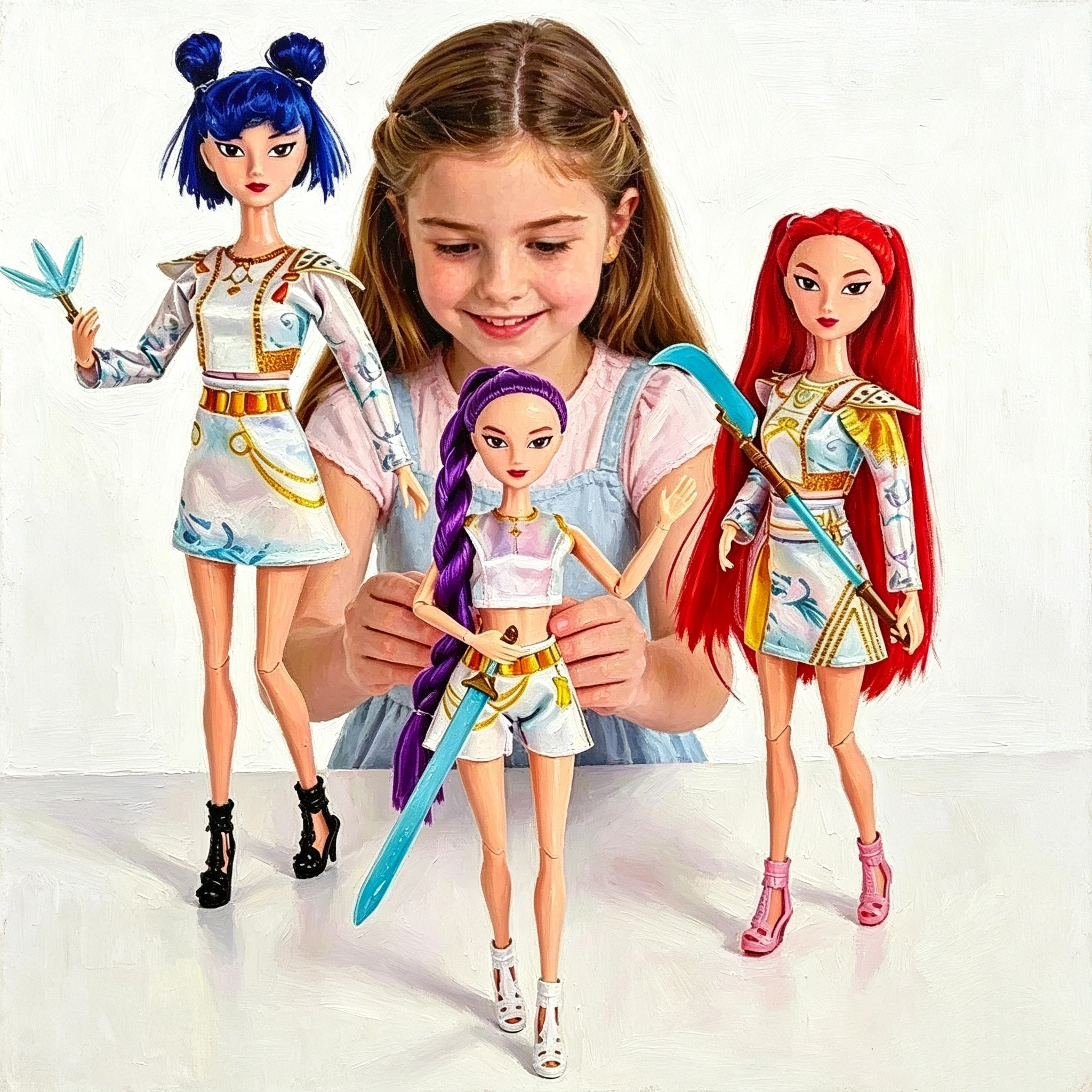 

Anime Figure Set Rumi Mira Zoey Cute Cosplay Dolls Action Figures Collection Decor Birthday Gift for Kids