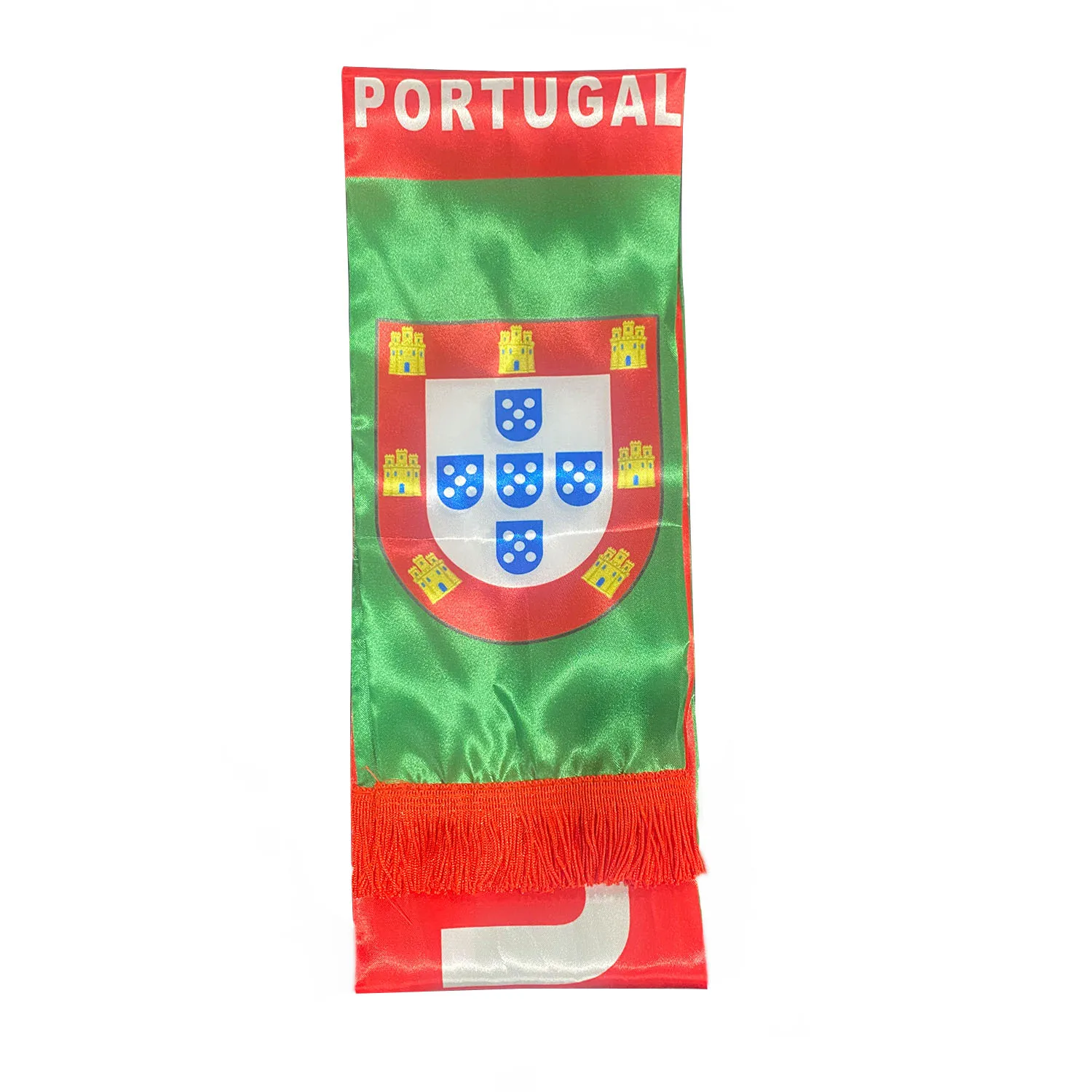 15x150cm  Double Side Printing Satin Football Soccer Fans Portugal Scarf flags banner