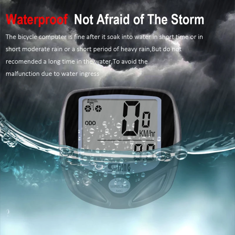 Waterproof Bicycle Computer Bike Display Digital Computer Wireless Speedometer Speed Odometer Cycling Accessories