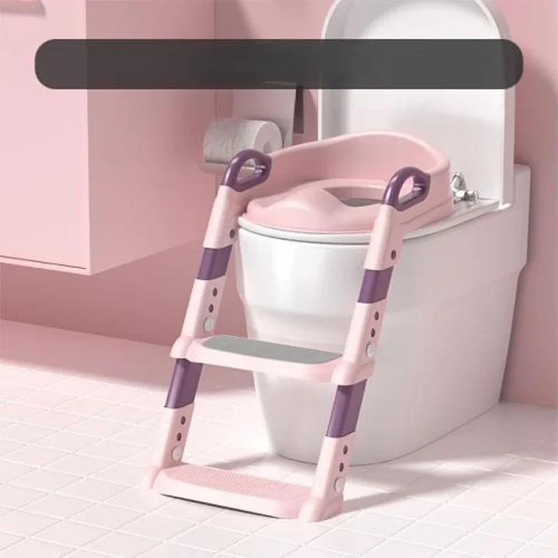 Baby Toilet Folding Rack Step Stool Stair New Stepped Children\'s Toilet Kids Baby Auxiliary Ladder Baby Toilet Training Potties