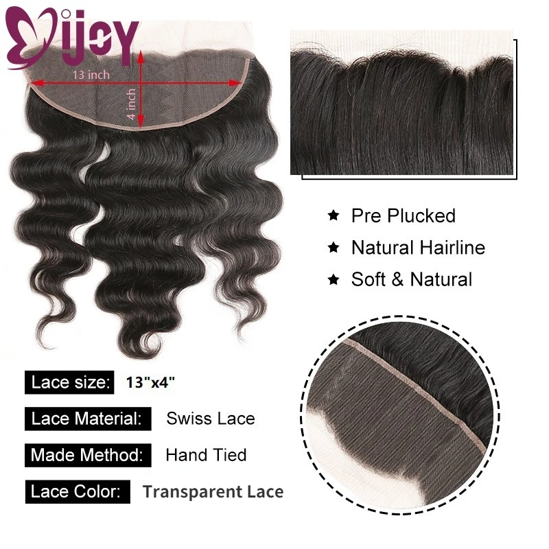 Body Wave Frontal 13x4 Lace Frontal Human Hair 8-14\