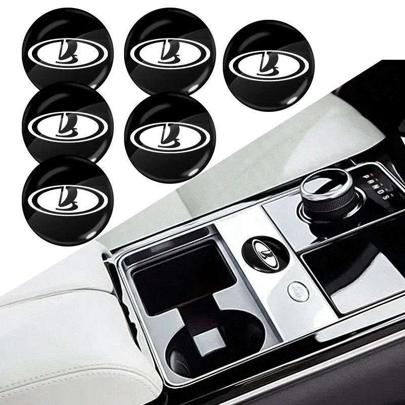

14MM Remote car key aluminum badge, decorative sticker For Lada Samara Vaz 2110 2109 2112 2114 Largus Priora Xray Kalina 2110