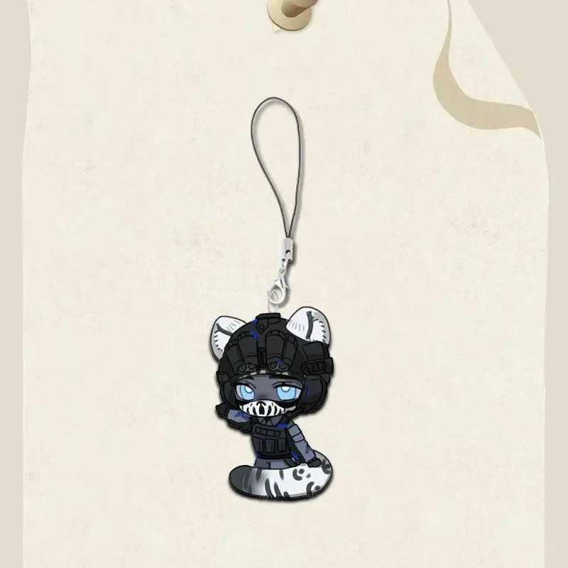 2 قطعة أنيمي نداء الواجب صوفيا صوفي الهاتف المحمول سحر الكرتون الاكريليك قلادة صغيرة سلسلة هواتف حلقة رئيسية المفاتيح الهدايا