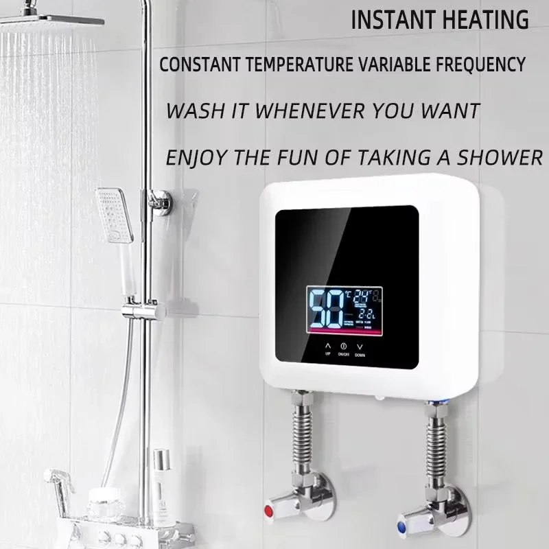 Electric Tankless Water Heater, Constant Temperature Instant Hot Water Heater with Digital Display On Demand Hot Water Heater