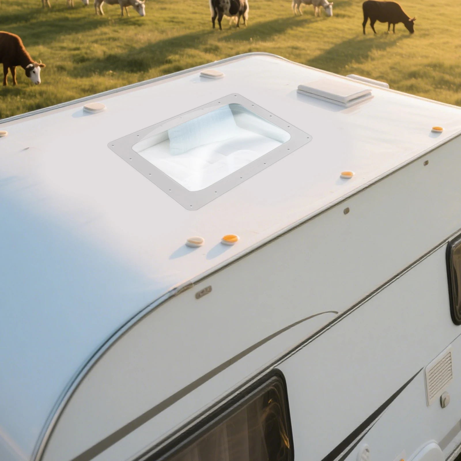 

Окно-люк для автодома 18x26 дюймов, прозрачный, из поликарбоната, с защитой от УФ-излучения, для замены на кемперах, прицепах и автодомах