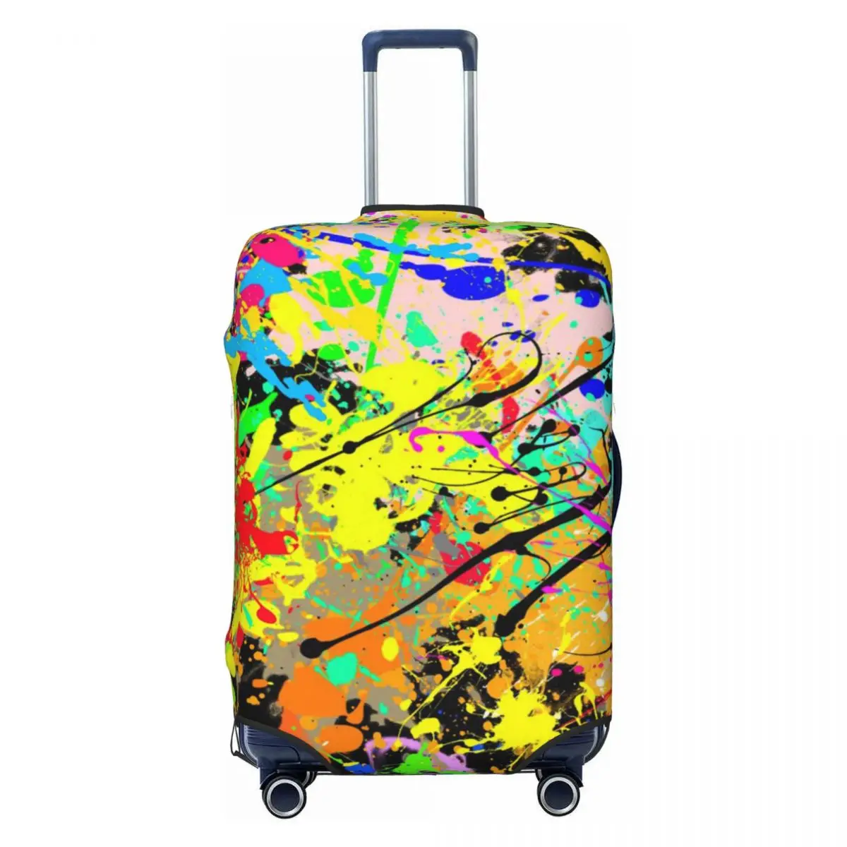 Custom Street Pop Art Graffiti Luggage Cover Cute Colorful Camouflage Suitcase Protector Covers Suit For 18-32 inch