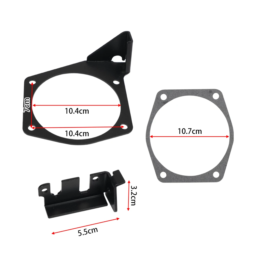 4-Bolt Throttle Cable Bracket Fit for LS LS2 LS3 LS6 LS7 Engines Intakes 92MM-102MM 81012 81042