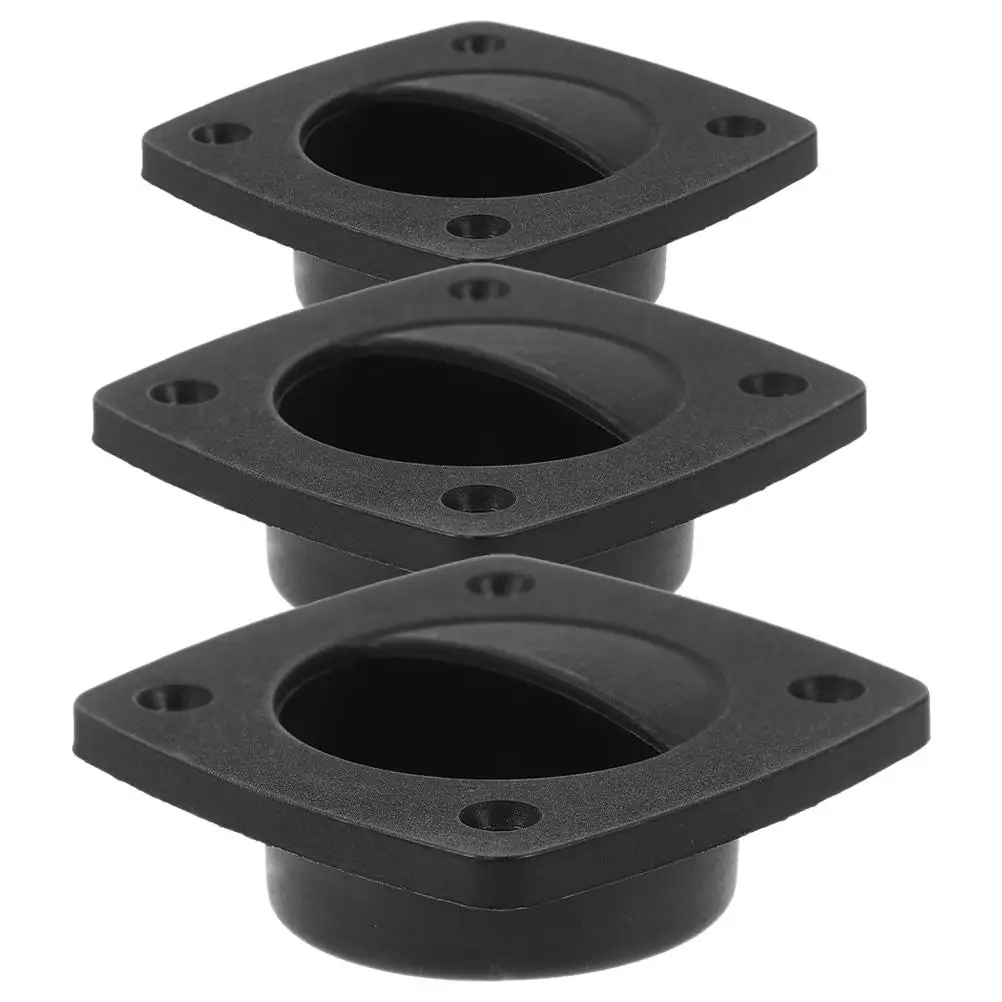 

3pcs Nylon Handles Flush Mount Boat Hatch Pull Deck Travel Furniture Stainless Steel Durability Functional Hardware