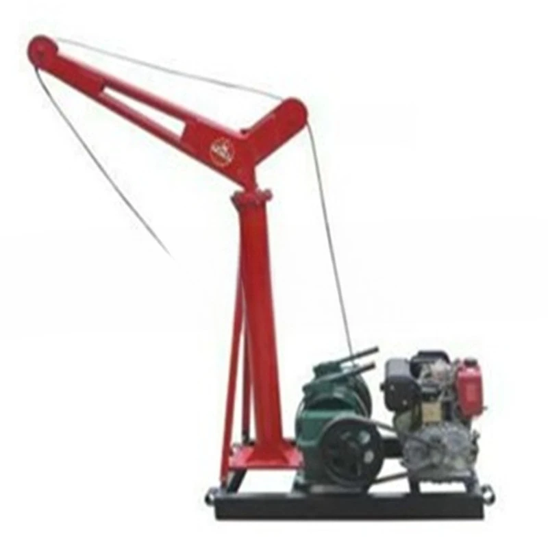 No electric lifting cargo crane 1T small crane pulling bamboo tree hoist