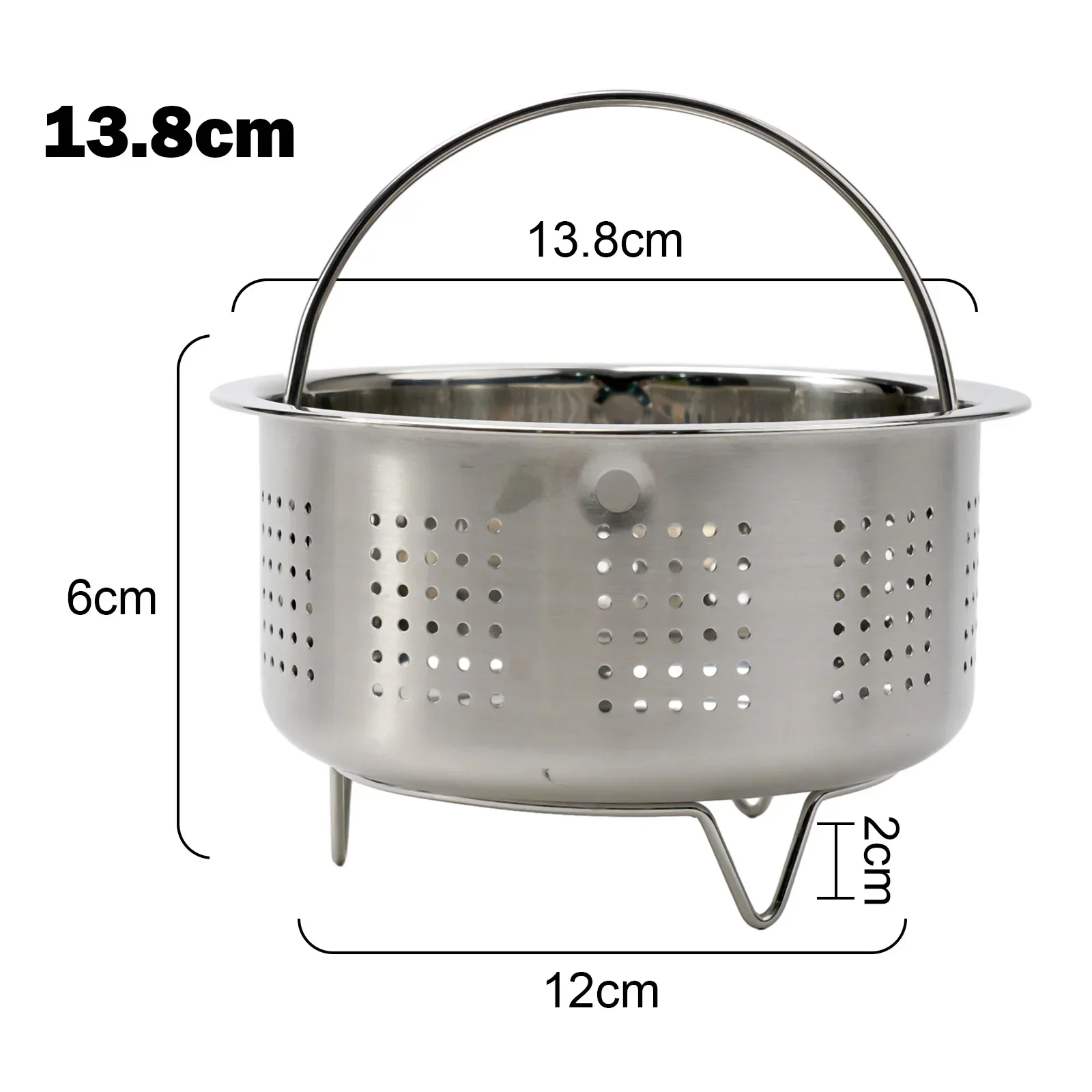 Stainless Steel Steamer Basket In Stant Pot Accessories For Instant Cooker With Silicone Handle Pressure Cooker Rice Steamer