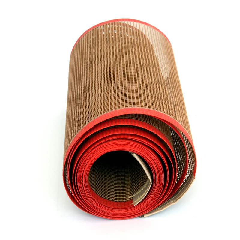 Heat Resistant Food Grade Ptfe Mesh Filter Coated Fiberglass Open Mesh Conveyor Belt for UV Printing