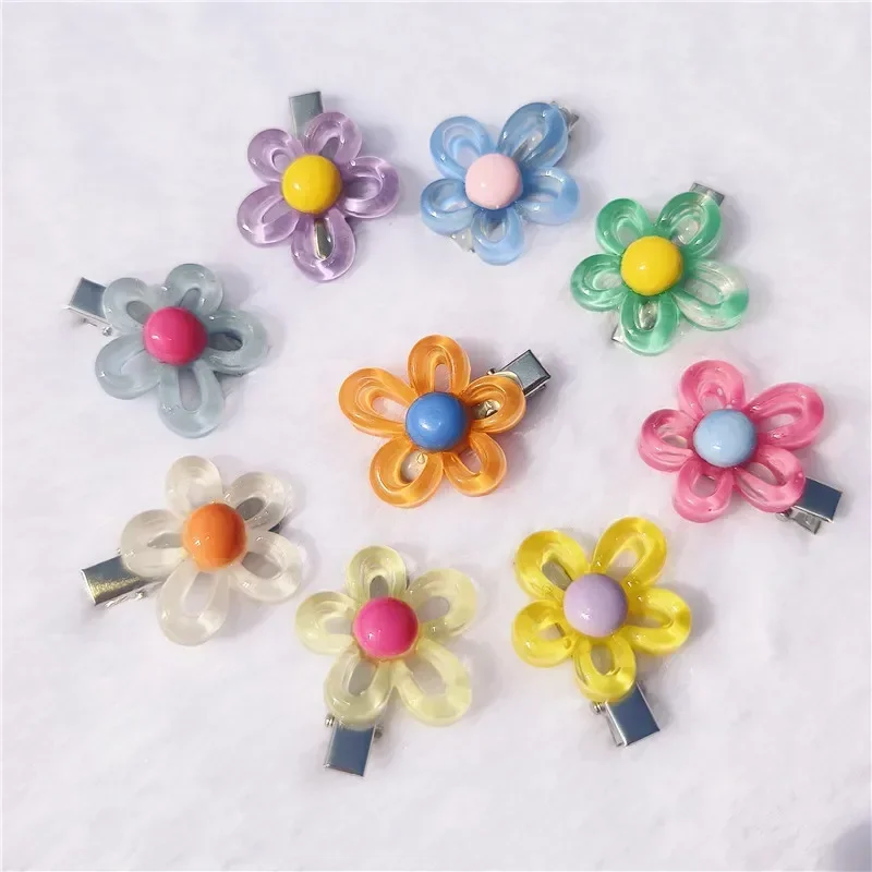 10 Kinds of Style Dog Hair Clips New Pet Grooming Accessories Flower Shape Hairpin for Puppy Dog Cat Pet Supplies