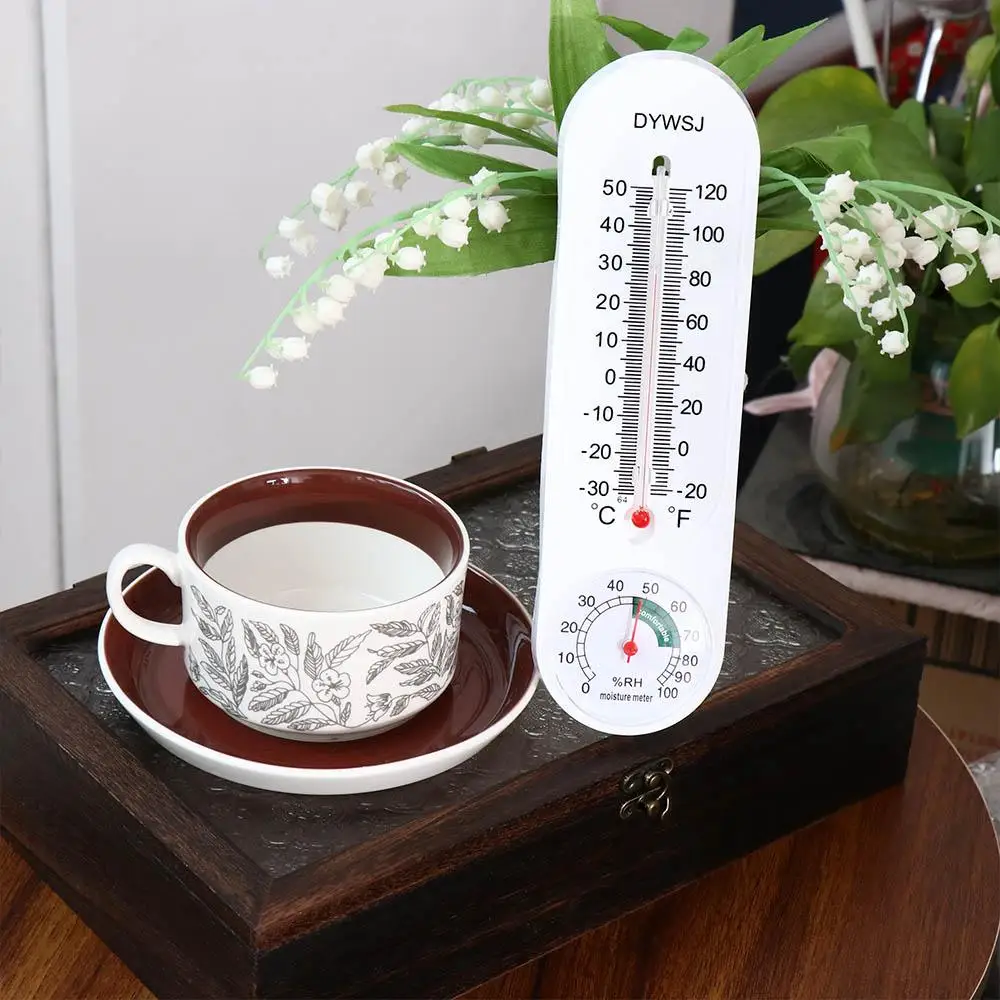 Thermomete Humidity Meter Sensor Breeding Thermometer Temperature Humidity Gauge Temperature Humidity Meter Hanging Thermometer