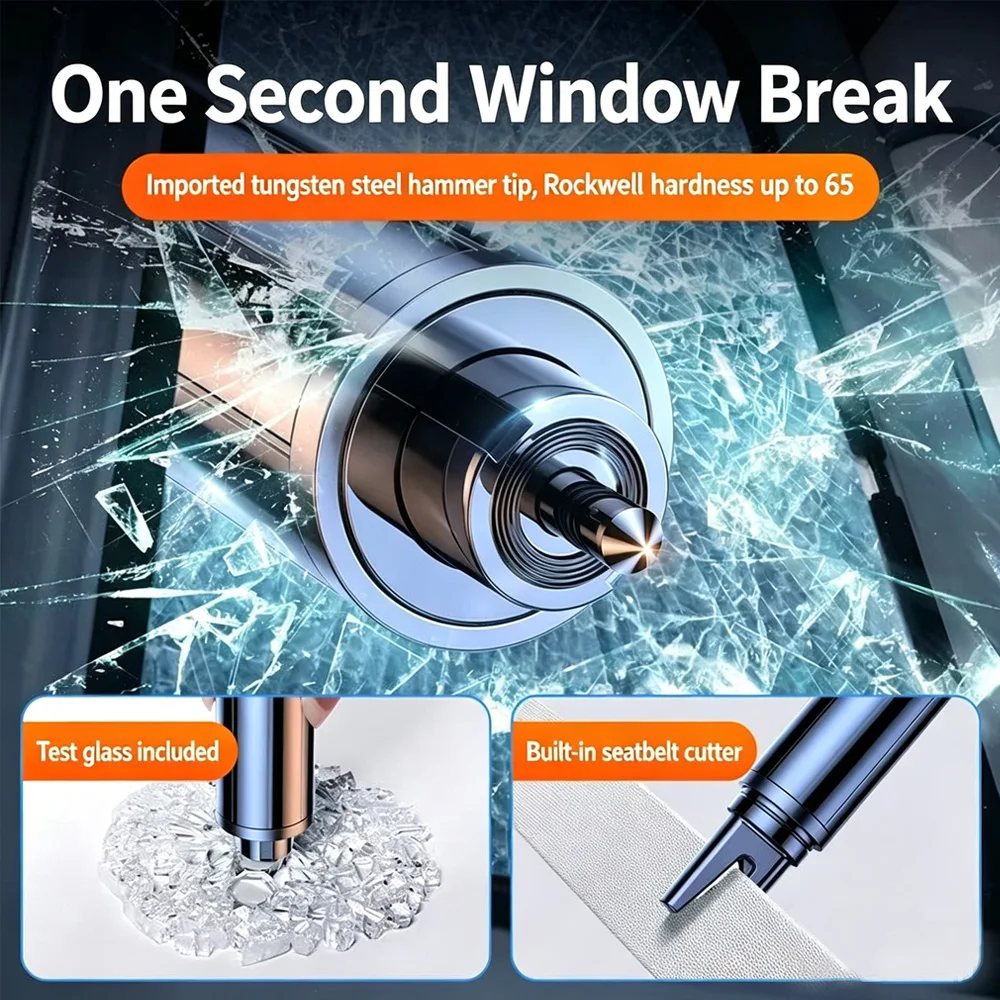 Car Seat Belt Cutter Safety Hammer Emergency Escape Tool Window Glass Breaker Life Saving Rescue Device Auto Repair Accessories