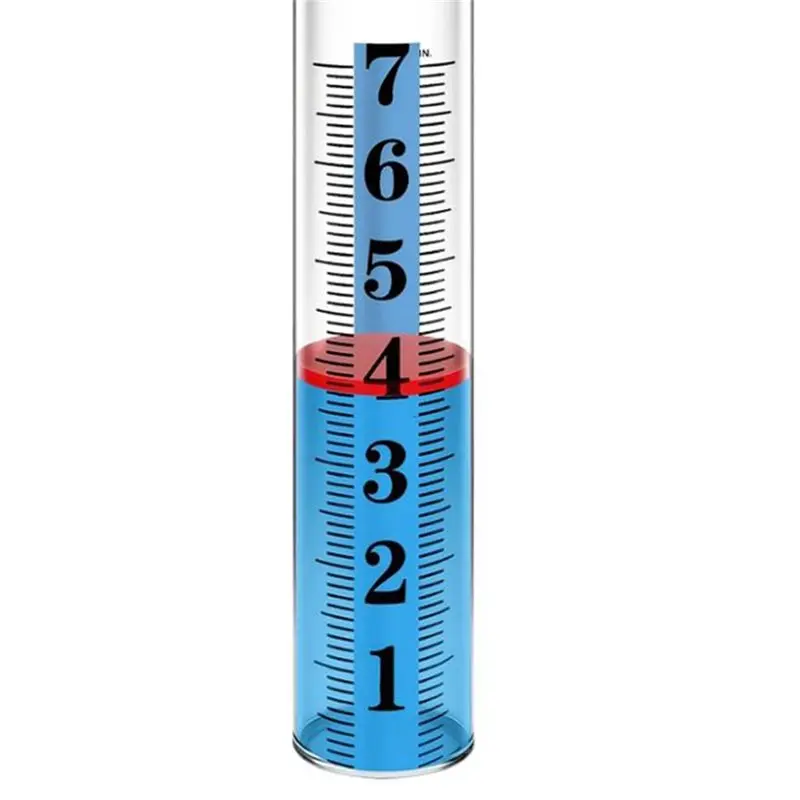 [SuperX&KND]Rain Gauge Outdoor With Metal Rack Holder, Easy To Read Design Featuring Red Float, For Garden For Yard Measurement