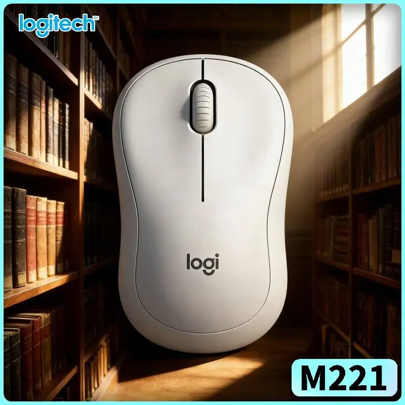 Logitech M221 Silent Optical Mouse - 18-Month Long Battery, 1000 DPI, Gentle Clicks, Students Travelers Pros