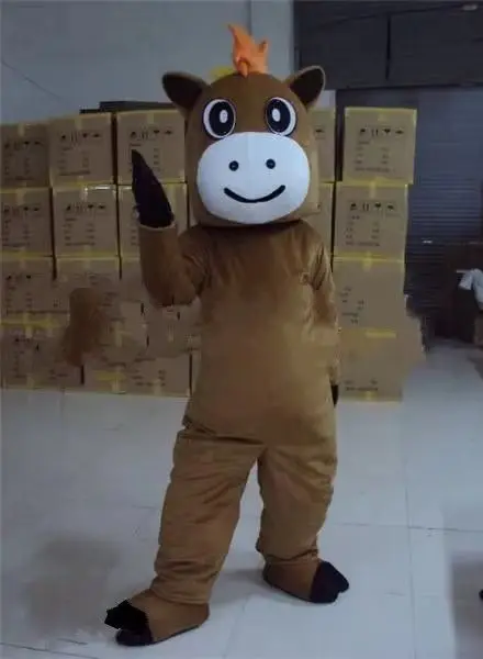 

New Version the Cute Hippo brown Mascot Costume Adult Birthday Party Fancy Dress Halloween Cosplay Outfits Clothing Xmas