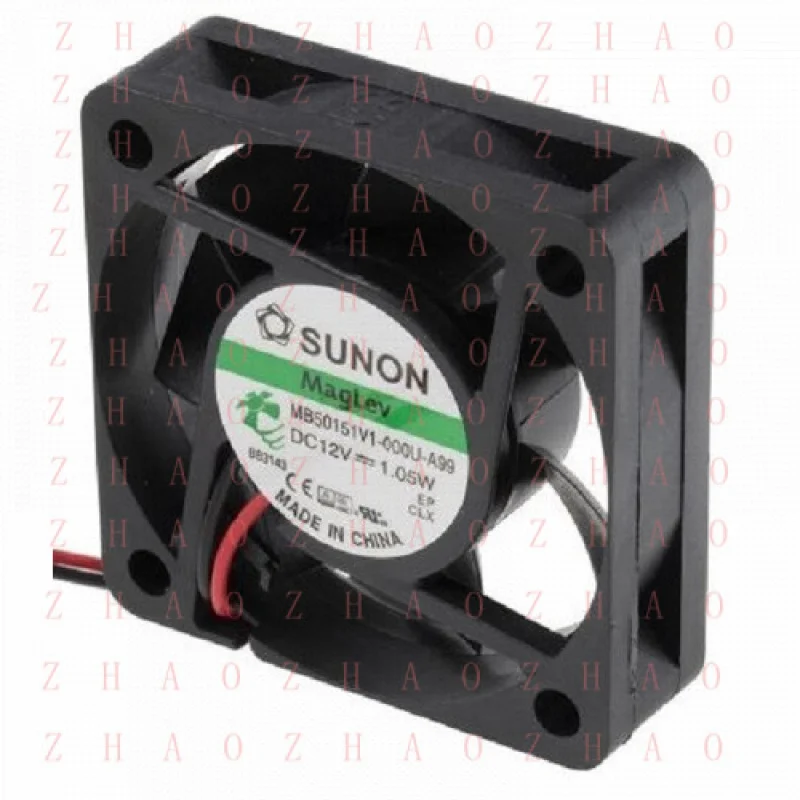 

Вентилятор осевой Sunon MB Series L+ 50x15x50мм, 29м³/ч, 1.05Вт, DC12В, MB50151V1-000U-A99, 87мА