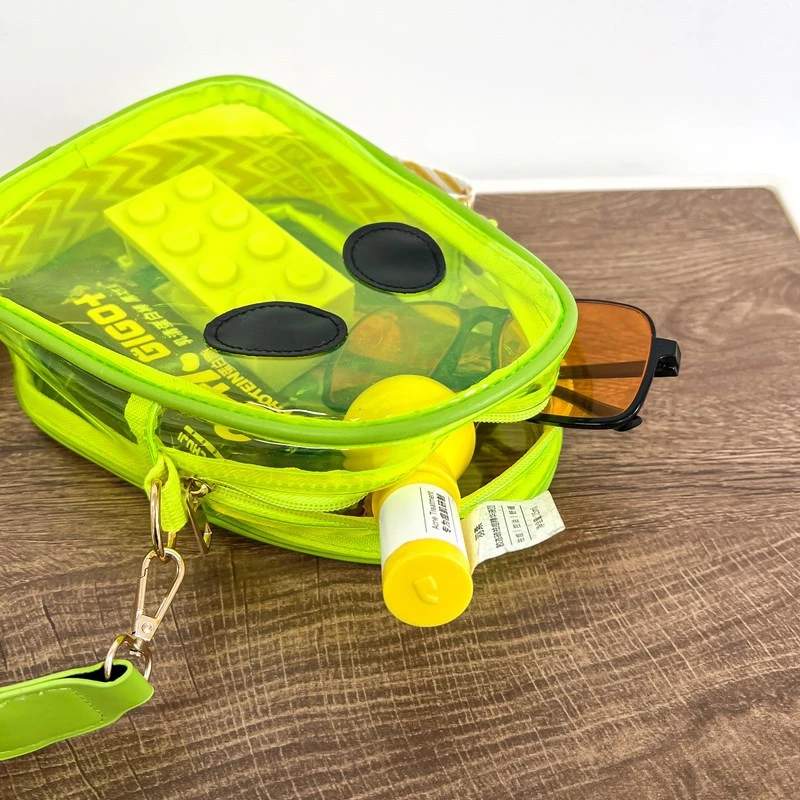 Retro Pvc Ghost Shoulder Bag Candy Color Transparent Halloween Crossbody Bag Coin Purse Korean Style Mobile Phone Bag Outdoor