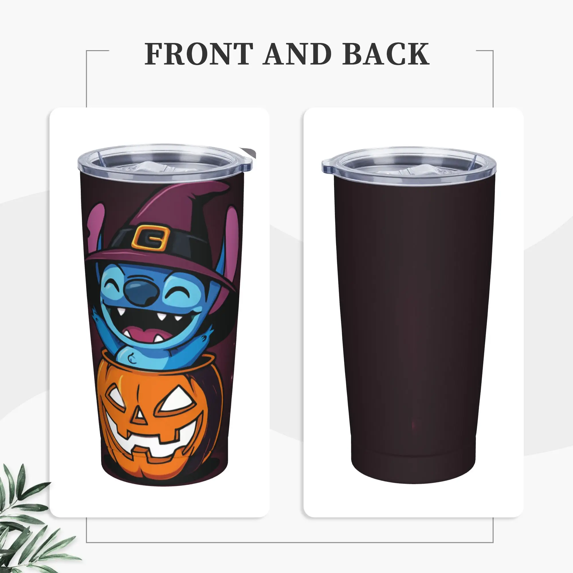 

Стакан из нержавеющей стали, стежка, Хэллоуин, Рождество, автомобильная кружка с соломинкой, вождение, холодный напиток, бутылка для воды, изолированная большая емкость