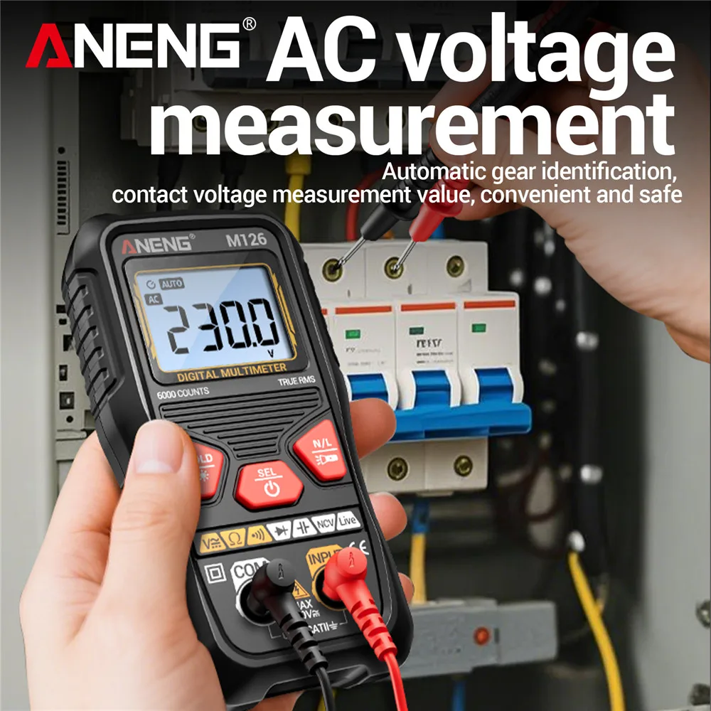 ANENG Multimeter Professional AC/DC Voltage Meter 6000 Counts Resistance NCV Multimetro Electricity tools Measuring